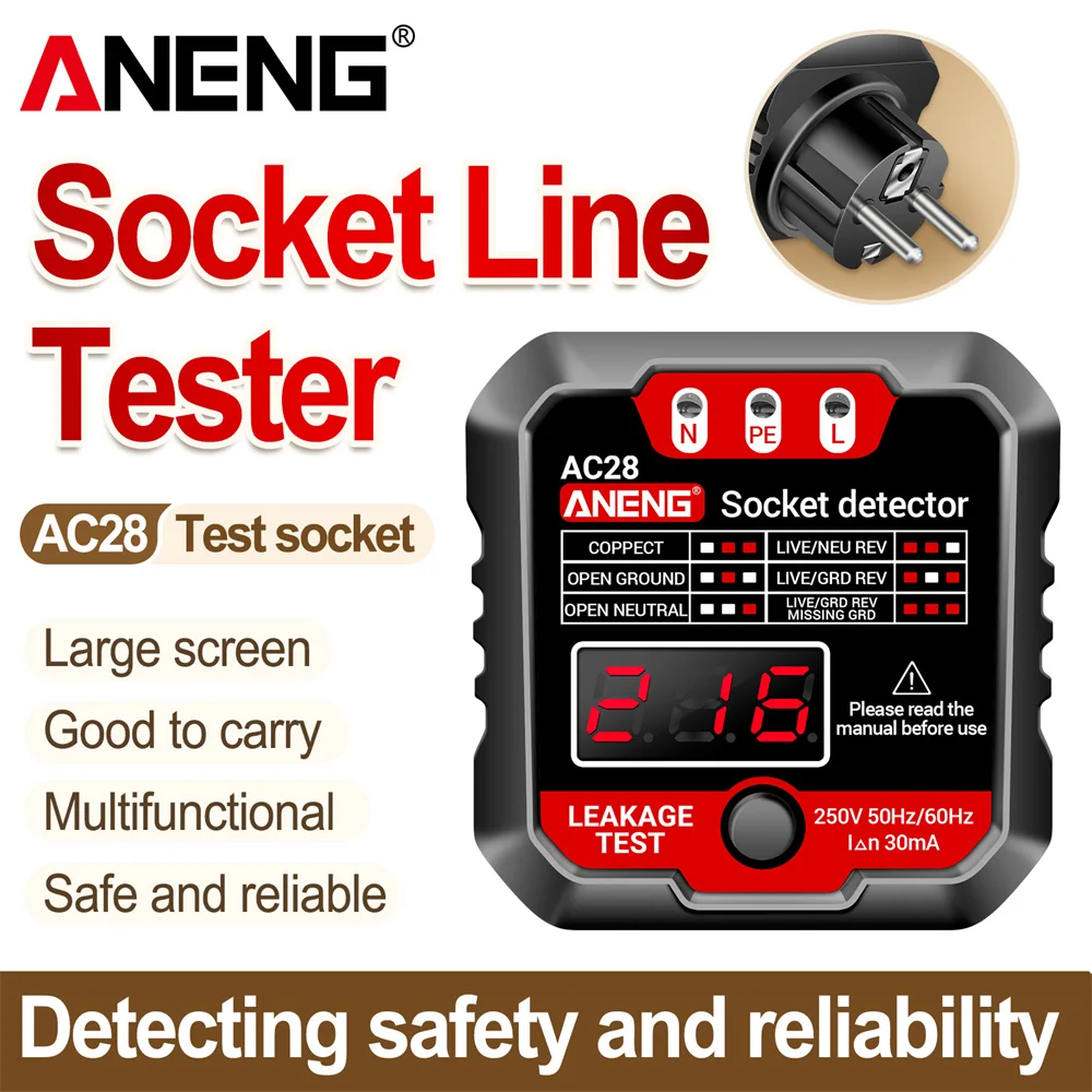 Circuit Breaker Finder - Détecteur de polarité de prise, testeur