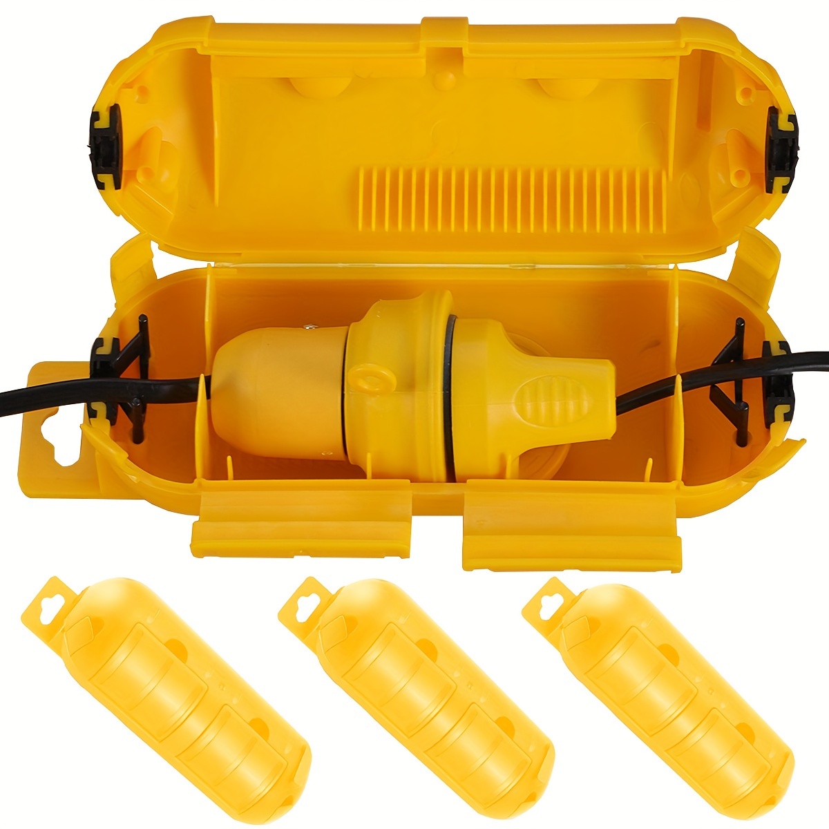 Cache-cordon de rallonge jaune - Electrical Outlet Cover avis et prix